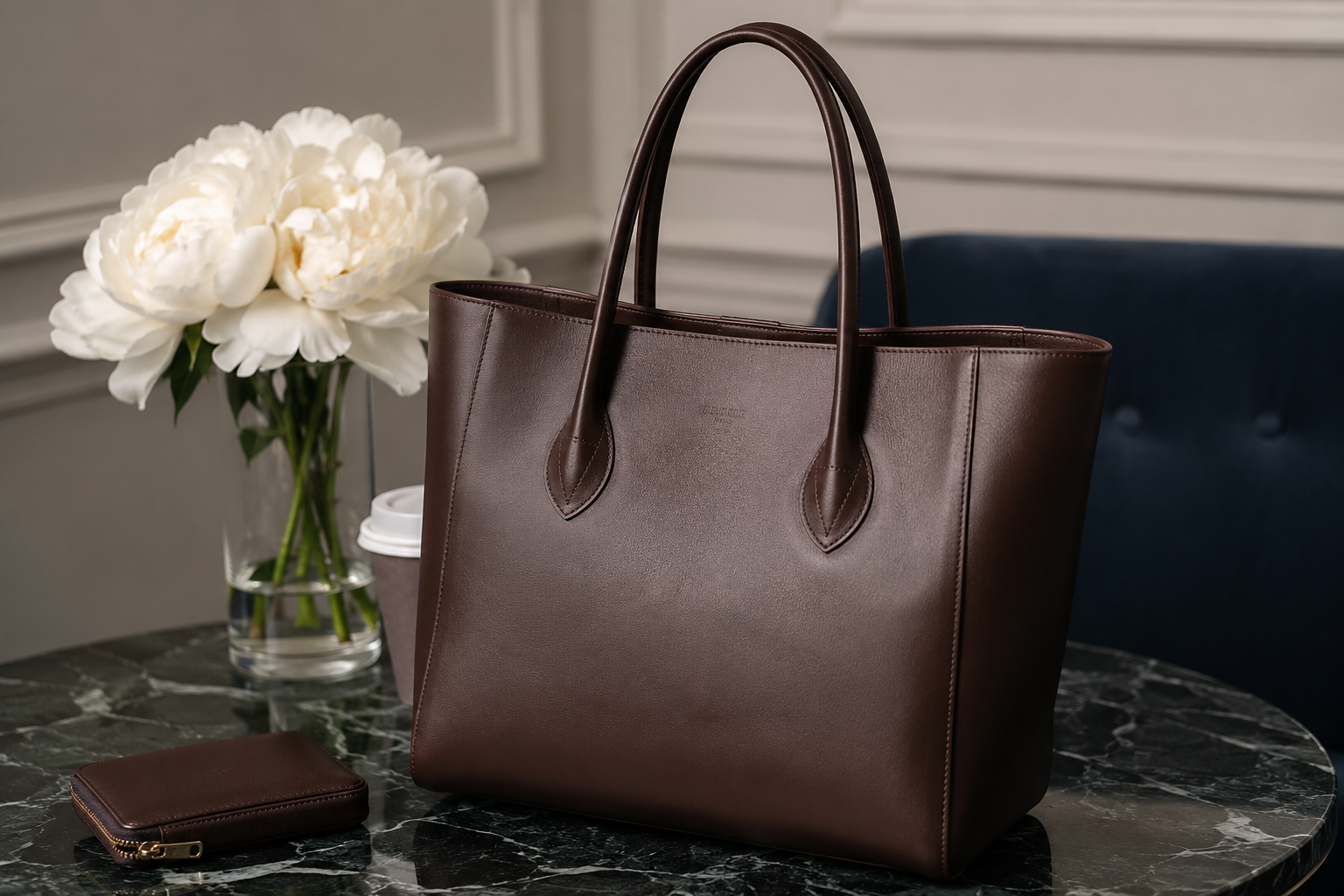 premium leather tote