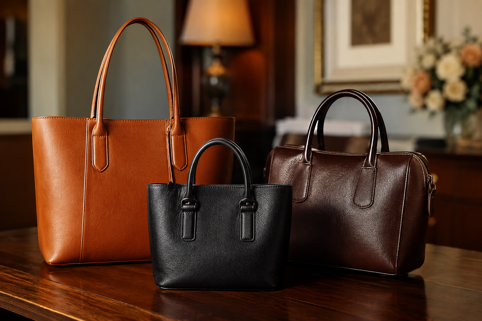 luxury leather handbags